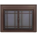 Fireplace Glass Doors Easton Large Burnished Bronze EA-5012BB
